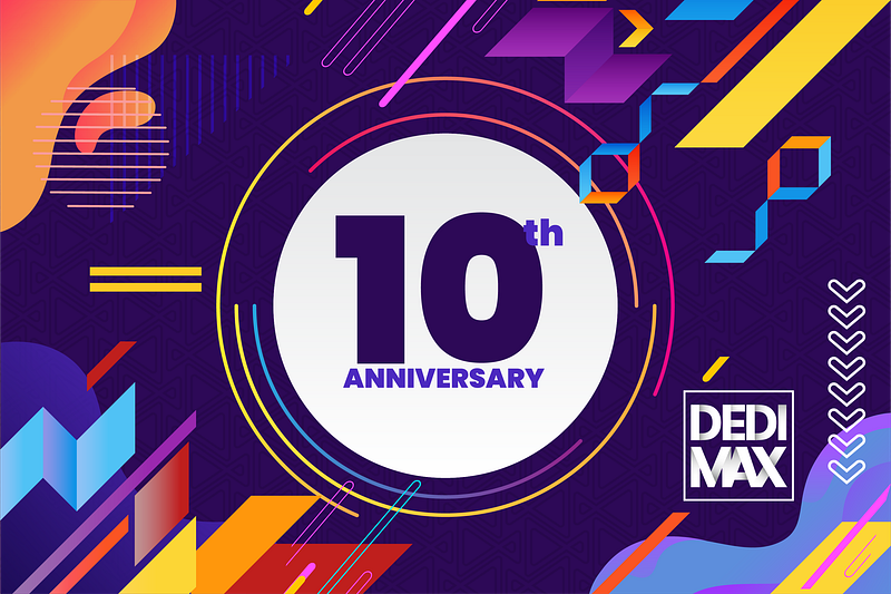 Celebrating a Decade of Dedimax: 10 Years of Exceptional Data Hosting Services